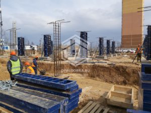 Строительство многоуровневой парковки в ЖК Белорусский квартал в Обнинске